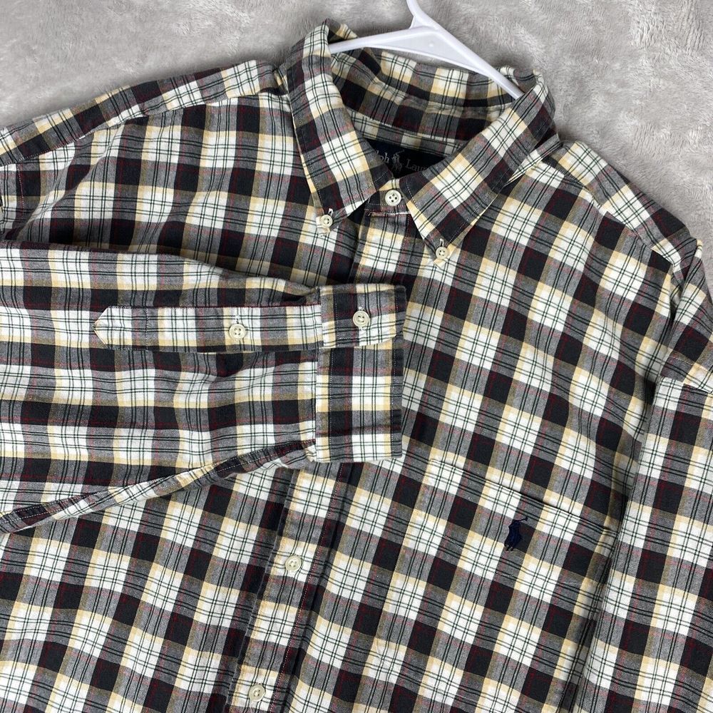 Ralph Lauren‎ Button Down Long Sleeve Big Shirt Size XXL Multicolor